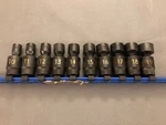 Matco Tools 10PC 3/8" Metric Universal Impact Socket Set SBUPM106TB 10-19MM. Fixed Price $308.75.