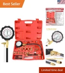 0-140PSI Fuel Injector Injection Pump Pressure Tester Gauge Kit Car Tools Master. Fixed Price $53.05.