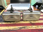 Pair LE1713C Bosch Halogen Driving Lights - Used Work Some Cosmetic Issues. Fixed Price $49.66.