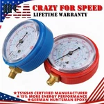 2X Air Conditioner Refrigeration High Low Pressure Gauge Psi Tools Carbole Uswc. Fixed Price $16.99.