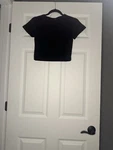 All Motion Activewear Compression Set Black Medium Leggings Short Sleeve. Fixed Price $13.00.