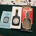 Vintage Rac Rotating Dial Engine Compression Tester Original Box Manual 1535. Fixed Price $6.30.