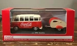 Coca-cola 1962 Volkswagen Samba Bus W/ Trailer 1:43 Scale Die Cast New In Box. Fixed Price $23.95.