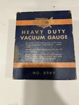 Vintage Allstate Heavy Duty Vacuum Gauge 8989 Box W/attachments. Fixed Price $13.05.