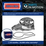 Water Pump BWP2086 Borg & Beck Coolant 19200PRBA01 Genuine Quality Guaranteed. Fixed Price $104.83.