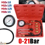 0-21 Bar Petrol Engine Cylinder Compression Tester Kit Automotive 4X Adapter. Fixed Price $15.69.