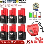 For Milwaukee M12 Lithium Cordless 12VOLT 2311-20 Battery/charger. Fixed Price $80.99.