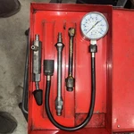 Vintage Snap-on Compression Test Kit, Usa Gauge Glass Is Cracked. Fixed Price $65.00.