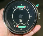 69-72 Saab 99 Vdo Vintage Tank Fuel Gasoline & Water Temperature Gauge -d. Fixed Price $29.00.