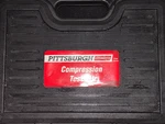 Pittsburgh Automotive Compression Tester Kit Gauge Case Complete Set. Fixed Price $18.00.