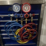 Snap-on Dual Refrigerant Manifold Test Gauge (R12/ R134A). Fixed Price $500.00.
