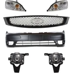 Bumper Cover Kit 2006-07 Ford Focus Front With Fog Light Holes Provision 6PC. Fixed Price $297.79.