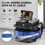 Sewer Camera 4.3 Lcd Monitor 66FT/20M Hd Drain Pipe Inspection 32GB. Fixed Price $199.98.