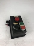 Allen Bradley Switch Control Box - Overload Normal Bypass Start Stop Button. Fixed Price $45.00.