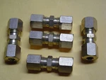 3/16" X Straight Brass Compression Union 5 Pack. Fixed Price $13.99.