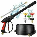 4000PSI High Pressure Car Power Washer Gun Spray Wand Lance Nozzle Hose Kit. Fixed Price $33.96.