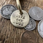 1972 Bmw 2002 Solid Brass Key Fob. Fixed Price $14.95.
