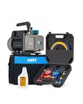 Orion Motor Tech Vacuum Pump And Gauge Set, 1/4 Hp 3.5 Cfm Man.... Fixed Price $122.29.