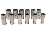 Snap On 212FSMSY Piece 3/8" Drive 6 Point Metric Semi Deep Socket Set Mint. Fixed Price $217.95.
