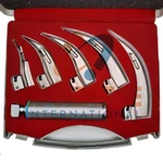 Set Of 6 Fiber Optic Laryngoscope Mac 5 Blade &1 Hndles With Beautifull Case. Fixed Price $64.00.