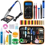 Soldering Iron Kit, 60W Adjustable Temperature, Digital Multimeter, 5PCS Blue. Fixed Price $23.68.