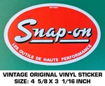 Snap-on Les Outils Haute Performance- Vintage Original Vinyl Decal Sticker. Fixed Price $8.75.