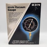 Vintage Sears Vacuum Gauge 28 2179 W/hose Made Usa. Fixed Price $19.99.