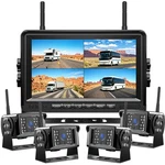 1080P Wireless Backup Camera 7" Dvr Quad Split Monitor For Truck Trailer Van. Fixed Price $169.99.