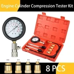 8PCS Petrol Engine Cylinder Compression Tester Kit Gauge Tool For Automotive Usa. Fixed Price $14.96.