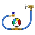 Ac R134A Recharge Hose With Gauge Kit Freon Low Pressure. Fixed Price $23.96.