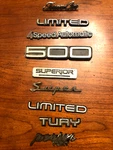 Nameplate Emblems And More. Fixed Price $11.99.