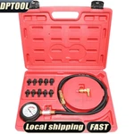 Engine Oil Pressure Kit Gauge Diagnostic Tester Dectector Tool Set 0-140PSI. Fixed Price $34.99.