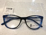 Adin Thomas Eyeglasses Frames AT-400 C3 Blue Black Cat Lace Rare 52-16-140. Fixed Price $60.00.